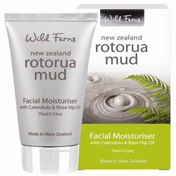 Hidratante facial Rotorua Mud com calêndula e óleo de Rosa Mosqueta