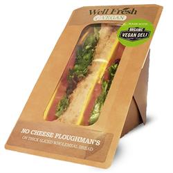 No Cheese Ploughman's Sandwich - Malted Brown Bread