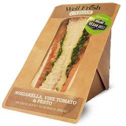 Nozzarella, Vine Tomato & Pesto Sandwich - White Bread
