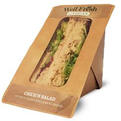 Chick'n Salad Sandwich - Maltet brunt brød