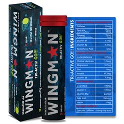 WINGMAN Tri-Activ GO!!! (Efervescente 20 Comprimidos) (encomende em unidades individuais ou 16 para comércio externo)