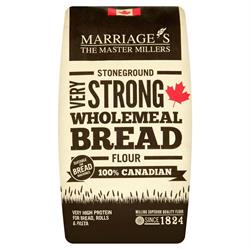 Meget stærk fuldkorn 100% canadisk brødmel 1,5 kg (bestilles i single eller 5 for handel ydre)