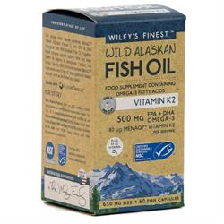 Vitamine K2 60 Gelcaps (bestel per stuk of 12 voor retail-buitenverpakkingen)