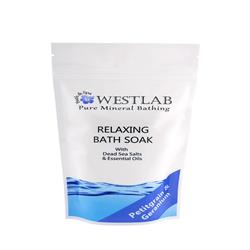 WESTLAB Relax Dead Sea Salt Bath Soak - 500 G (bestill i single eller 10 for bytte ytre)