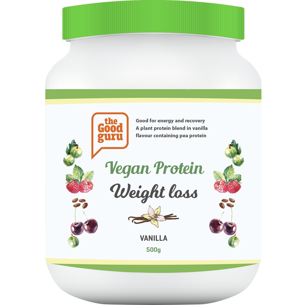 Der gute Guru, veganes Protein zum Abnehmen, Vanille, 500 g