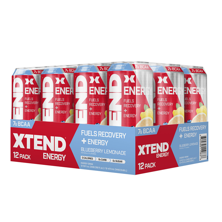 Xtend energy מוגז 12x473ml / לימונדה אוכמניות