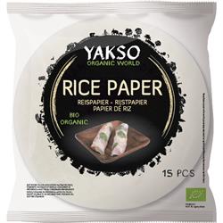 Papel de arroz orgánico 150 g (pedir por unidades o 15 para el comercio exterior)
