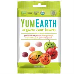 Vegan Organic Sour Jelly Beans 50g (bestill i single eller 12 for bytte ytre)