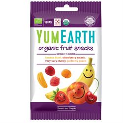YumEarth Vegan Organic Frukt Snacks 50 g (beställ 12 för yttersida)