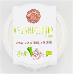 Vegandelphia Serek Kremowy Migdałowy Alternatywa ze Szczypiorkiem 180g (zamów pojedyncze sztuki lub 5 na wymianę zewnętrzną)