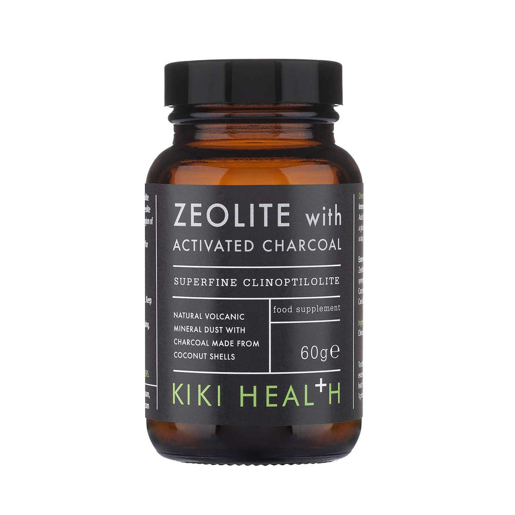 Kiki health, zeolit ​​cu pulbere de cărbune activ – 60g