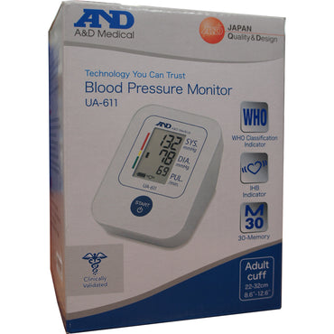 And Blood Pressure Monitor | Auto | 30Mem | WHO | IHB