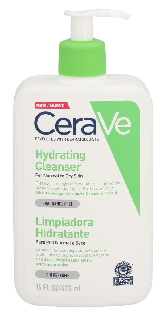 Nettoyant hydratant CeraVe avec pompe 473 ml