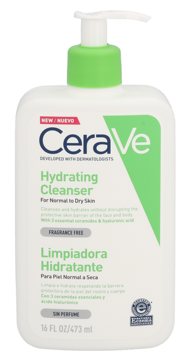 Nettoyant hydratant CeraVe avec pompe 473 ml