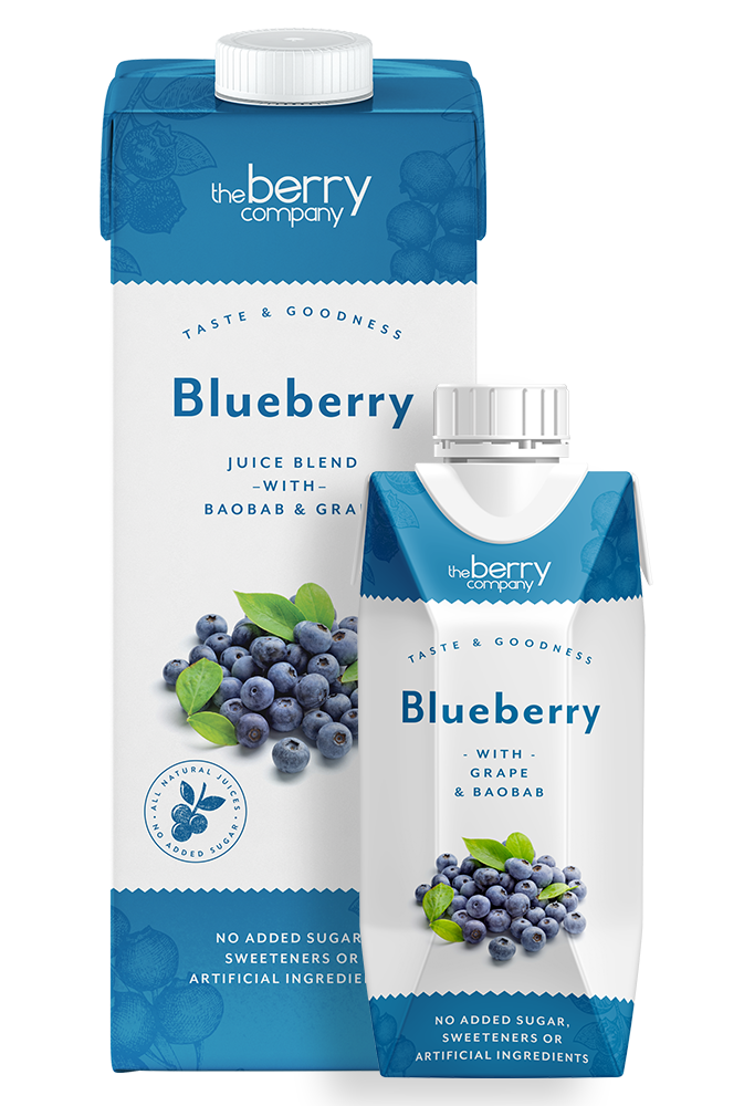 The Berry Company Berry Blueberry Pacote de 1 litro com 12