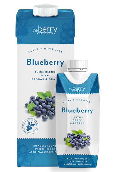 The Berry Company Berry Blueberry Pacote de 1 litro com 12