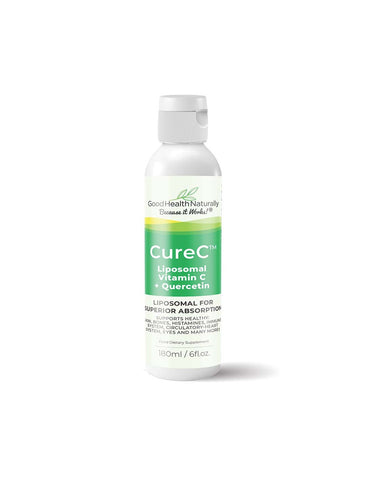 Bonne santé naturellement Vitamine C - CureC™ Vitamine C liposomale + Quercétine, 180 ml