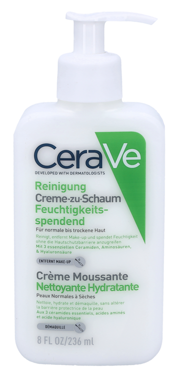 CeraVe Nettoyant crème-mousse hydratant 236 ml