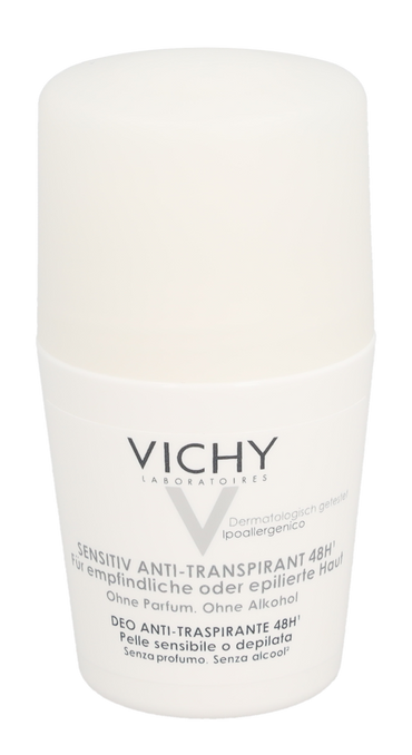 Vichy Déo Anti-Transpirant 48H Roll On Bouchon Blanc 50 ml