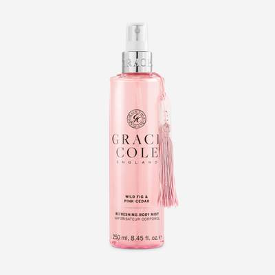 Grace Cole Mgiełka do włosów i ciała z dziką figą i różowym cedrem 250ml