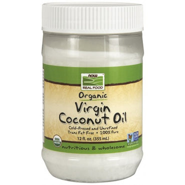 NOW Foods, Virgin Coconut Cooking Oil Organic, 355 ml. 