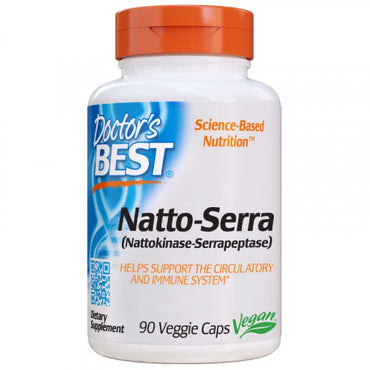 Doctor's Best, Natto-Serra, 90 vcaps 