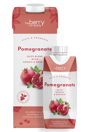 The Berry Company Granatæble 1 liter Pakke med 12