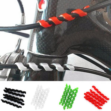 5 pçs protetores de cabo de freio de bicicleta anti-fricção habitação protetor de borracha quadro de bicicleta ciclismo envoltório guarda tubos