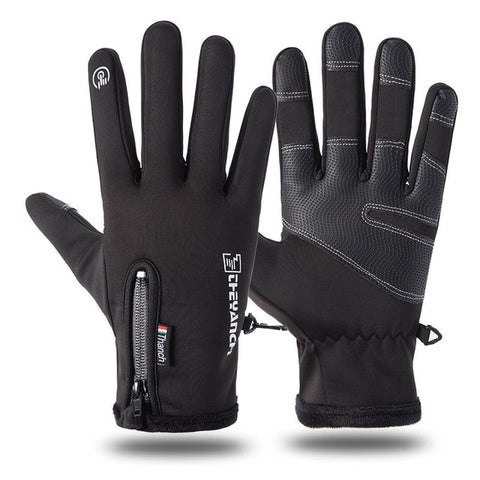 Guantes de esquí a prueba de frío, guantes impermeables de invierno para ciclismo, guantes cálidos para pantalla táctil, clima frío, antideslizantes a prueba de viento
