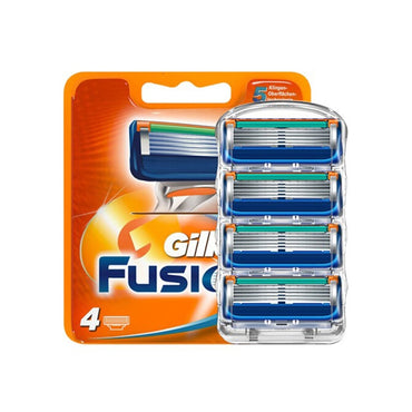 4 unids/lote de cuchillas de afeitar excelentes de 5 capas compatibles con Gillette Fusion para el cuidado facial de hombres o Mache 3