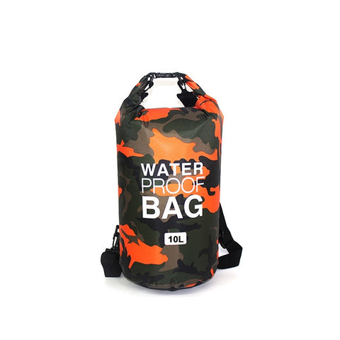 Bolsa de natación impermeable, saco seco de colores de camuflaje, pesca, canotaje, almacenamiento en kayak, bolsa de Rafting a la deriva, 2L, 5L, 10L, 15L, 20L, 30L