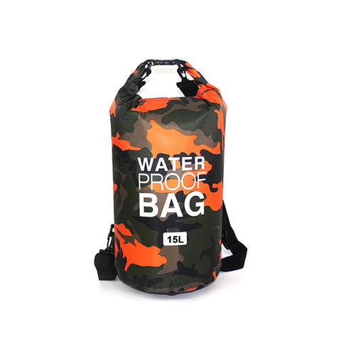 Waterproof Swimming Bag Dry Sack Camouflage Colors Fishing Boating Kayaking Storage Drifting Rafting Bag 2L 5L 10L 15L 20L 30L