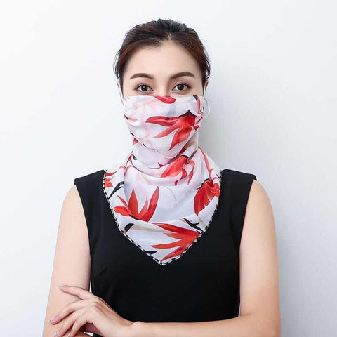 2020 Masque de bouche de vente chaude Masque facial léger Écharpe Masque de protection solaire Masques d'équitation en plein air Foulard de protection en soie Mouchoir