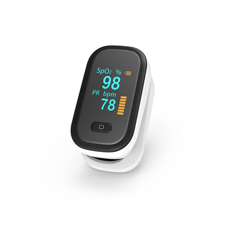 Oxímetro de pulso para dedo portátil médico BOXYM, medidor de saturación de ritmo cardíaco y oxígeno en sangre, oxímetro OLED, Monitor de saturómetro de dedo