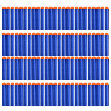 100PCS For Nerf Bullets Soft Hollow Hole Head 7.2cm Refill Darts Toy Gun Bullets for Nerf Series Blasters Xmas Kid Children Gift
