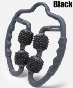 U-formad triggerpunkt massagerulle för arm Ben Nacke Muskelvävnad för Fitness Gym Yoga Pilates Sport 4 Hjul