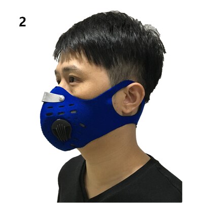 Masque facial de cyclisme Anti-poussière au charbon actif pour hommes/femmes, Anti-Pollution, masque d'entraînement en plein air pour vélo