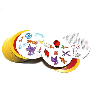 Juegos de mesa de 70mm, mini estilo para niños, como el clásico juego de cartas educativo, versión en inglés, diversión para fiesta en casa