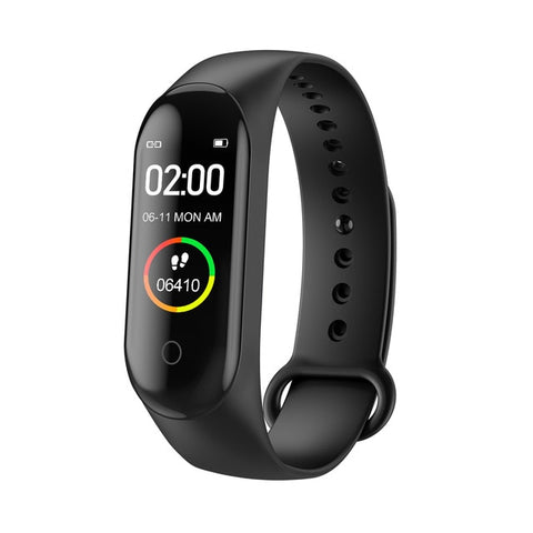 2020 Sport Laufen Schrittzähler M4 Smart Armband Herzfrequenz wasserdicht Touchscreen Bluetooth Fitness Tracker Schrittzähler