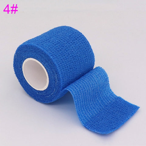 Coyoco färgglada sport självhäftande elastiskt bandage omlottband 4,5 m elastoplast för knästödsskydd finger ankel handflata axel