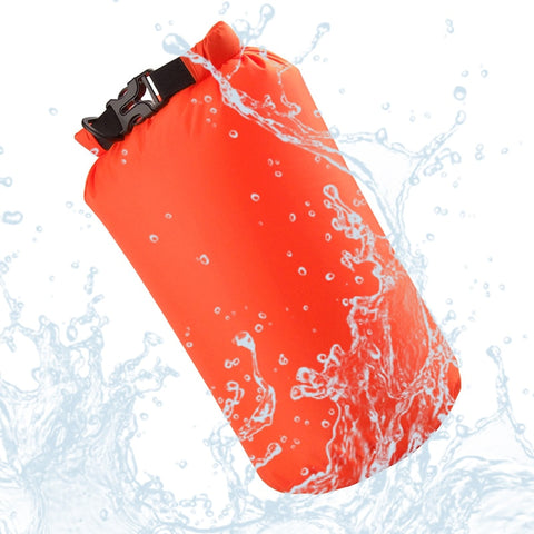 custodia impermeabile portatile in nylon da 8 litri per canottaggio, kayak, pesca, rafting, nuoto, campeggio, rafting, SUP, snowboard