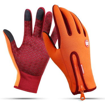 Wodoodporne zimowe ciepłe rękawiczki męskie rękawiczki narciarskie rękawice snowboardowe jazda motocyklem zimowe rękawice z ekranem dotykowym, śniegowe rękawice wiatroszczelne