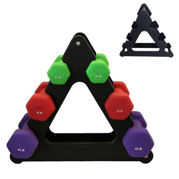 Dumbbell Bracket Triangle Leaves Tree Rack Stands Weight Lifting Holder Fitness Gym Equipment Home Exercise Accessories