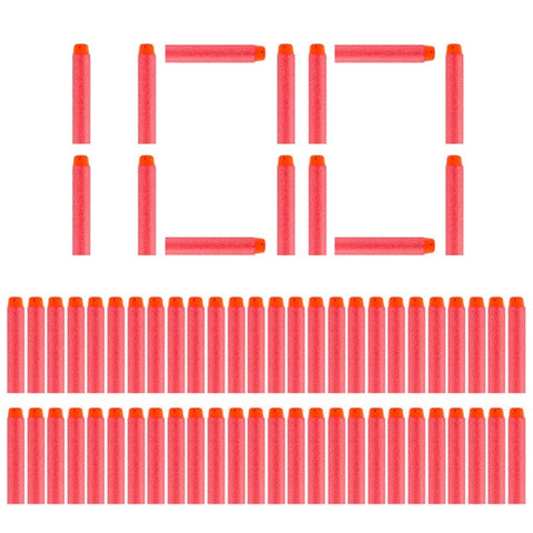 100PCS Darts For Nerf Soft Hollow Hole Head 7.2cm Refill Darts Toy Gun Bullets for Nerf Series Blasters Xmas Kid Children Gift