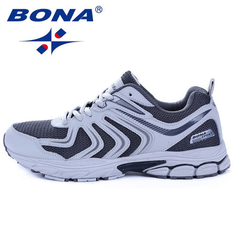 BONA New Arrival Hot Style Men Running Shoes Lace Up Breathable Comfortable Sneakers Outdoor Walking Footwear Men Free Shipping