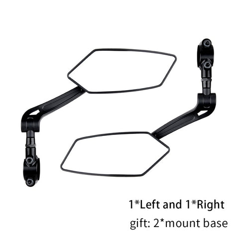 EasyDo-espejo retrovisor para bicicleta, Reflector de mirilla trasero de amplio alcance, espejos izquierdo y derecho ajustables