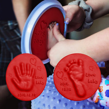 Argile douce bricolage nouveau-né bébé Souvenirs empreinte de main empreinte Non toxique Kit d'argile moulage Parent-enfant main tampon d'encre jouets d'empreintes digitales