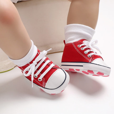 Canvas Baby Sports Sneaker Newborn Baby Girls Shoes boys First Walkers Shoes Infant Toddler Soft Sole Anti-slip  baby moccasins