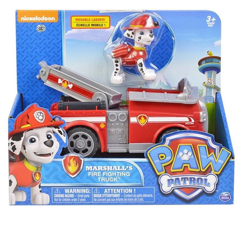 Paw Patrol-Juego de cachorros de perro de rescate, coche de juguete, Patrulla Canina, modelo de figura de acción, Marshall Chase, vehículo de escombros, regalo para niños