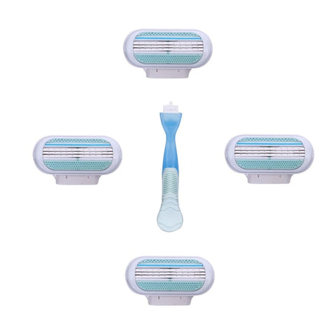 Cuchilla de afeitar para mujer, afilador femenino de 3 capas, cabezal de cuchillas de afeitar de alta calidad, adecuado para depilación Gillette Venus